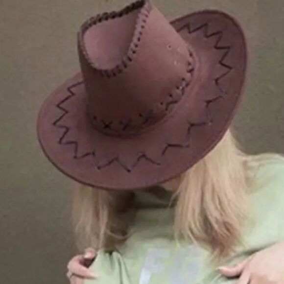 Stylish Dark Coffee Cowboy Hat - Picture 6 of 8